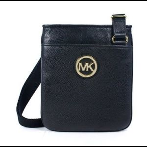 Michael Kors Fulton Leather Crossbody Purse